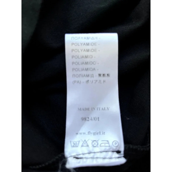 Flygirl Made in Italy Black Sheath Dress Stretch Knit S 42 NWT - Picture 5 of 5